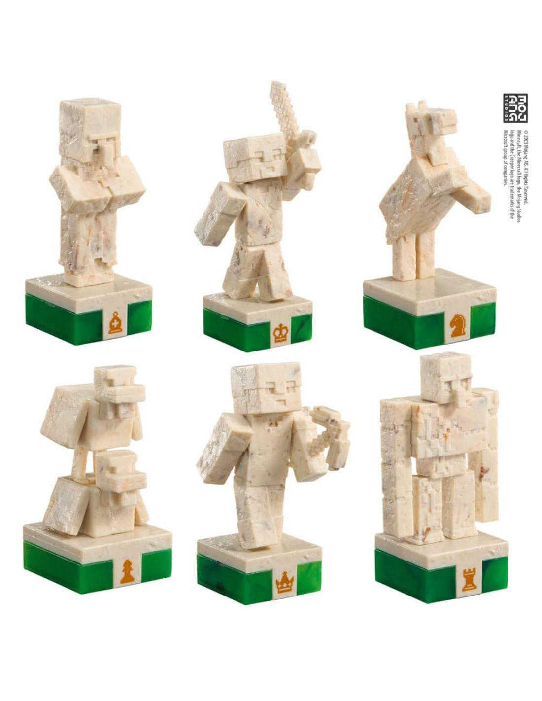 Juego de mesa ajedrez the noble collection minecraft héroes vs. criaturas