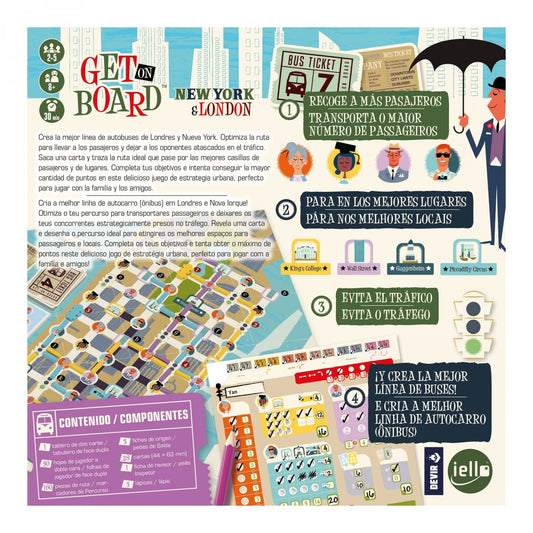 Juego de mesa devir get on board new york & london