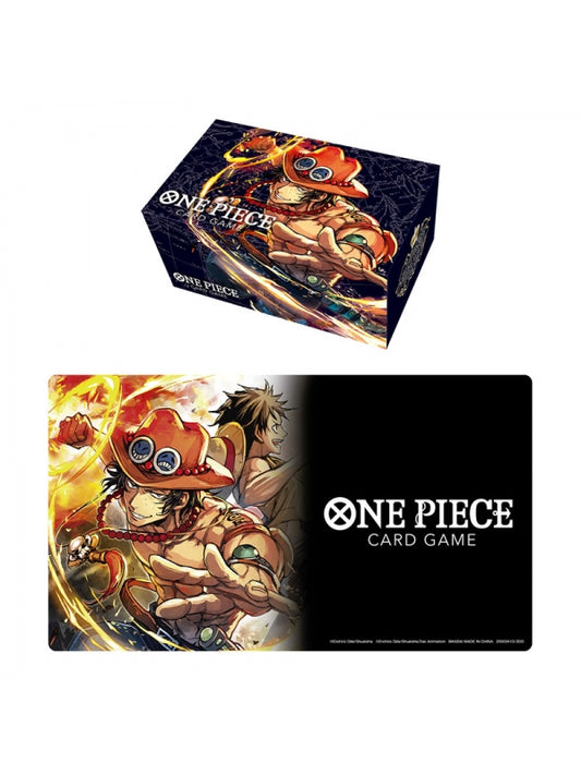 Tapete y caja de almacenamiento one piece portgas d ace