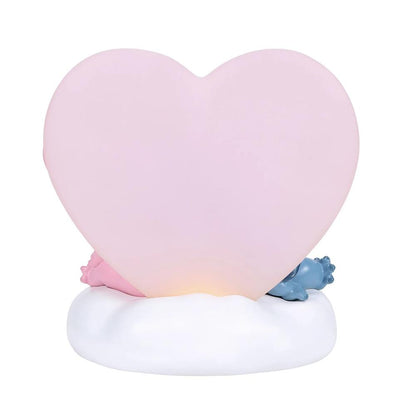 Figura iluminada enesco disney stitch y angel