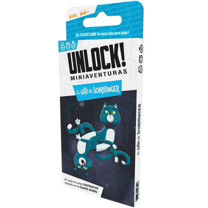 Juego de mesa unlock! miniaventuras el gato de schrodinger