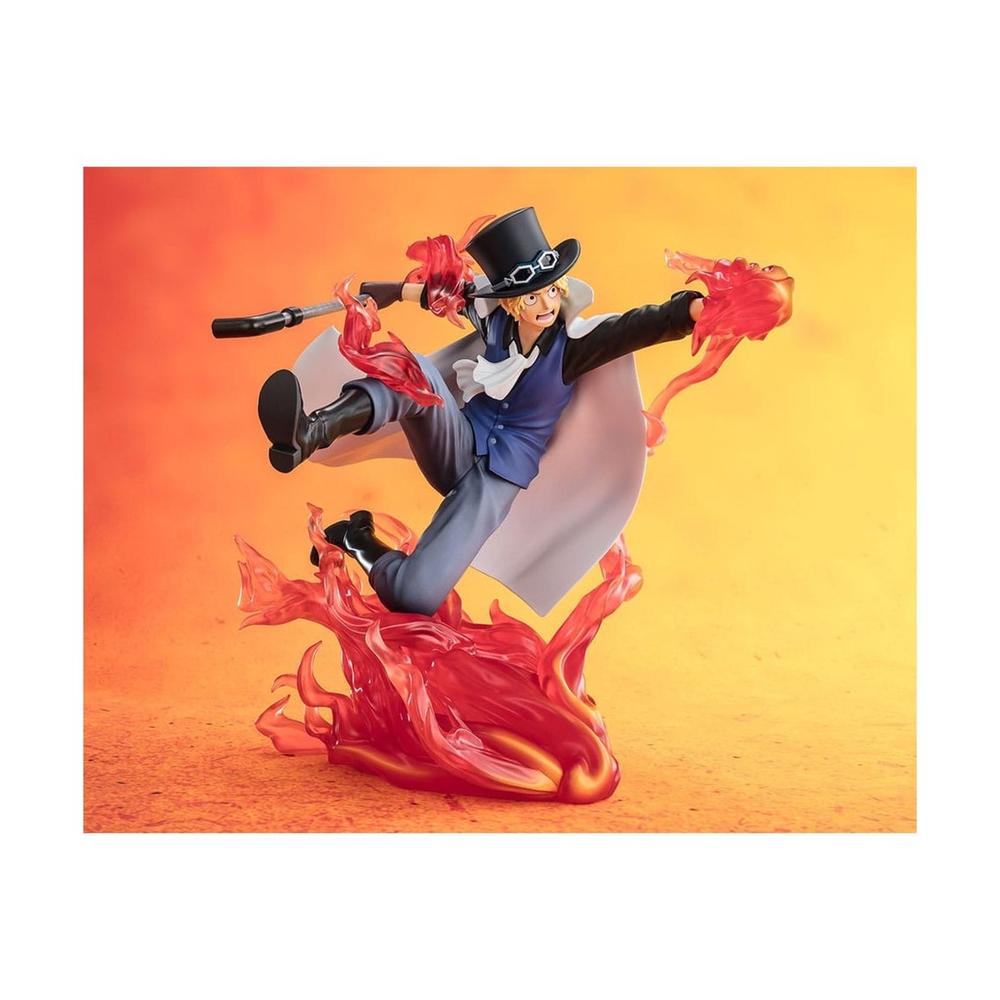 Figura tamashii nations figuarts zero one piece sabo fire fist rook check ver. extra battle 19cm