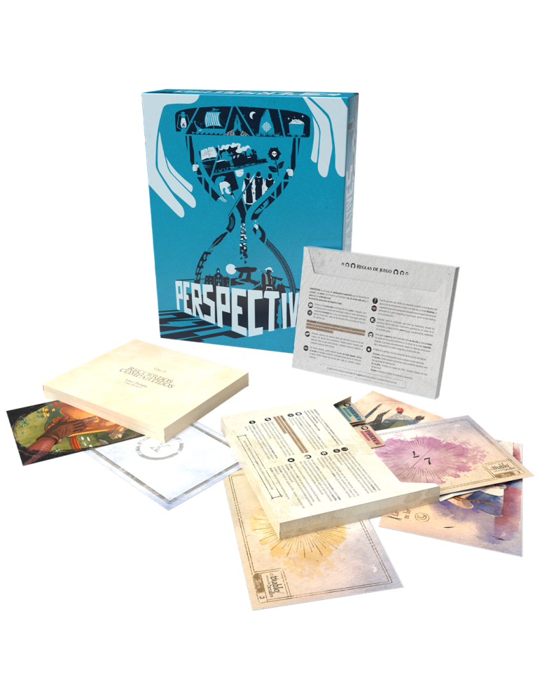 Juego de mesa perspectives azul