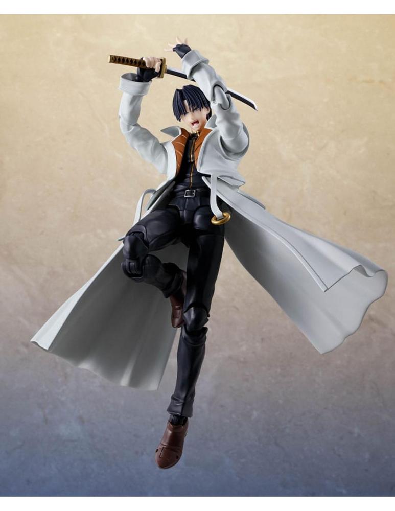 Aoshi shinomori figura 165 cm rurouni kenshin sh figuarts