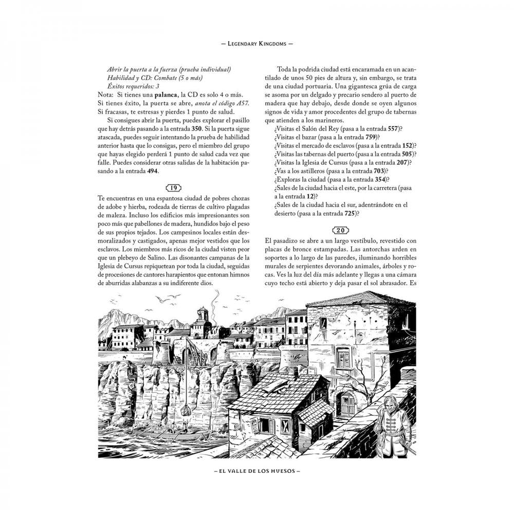 Libro -  juego legendary kingdoms 1: el valle de los huesos