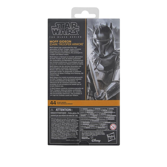 Figura hasbro star wars the mandalorian the black series moft gideon (dark trooper armor)