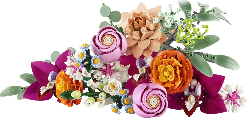 Lego ramo de flores fantasía en rosa