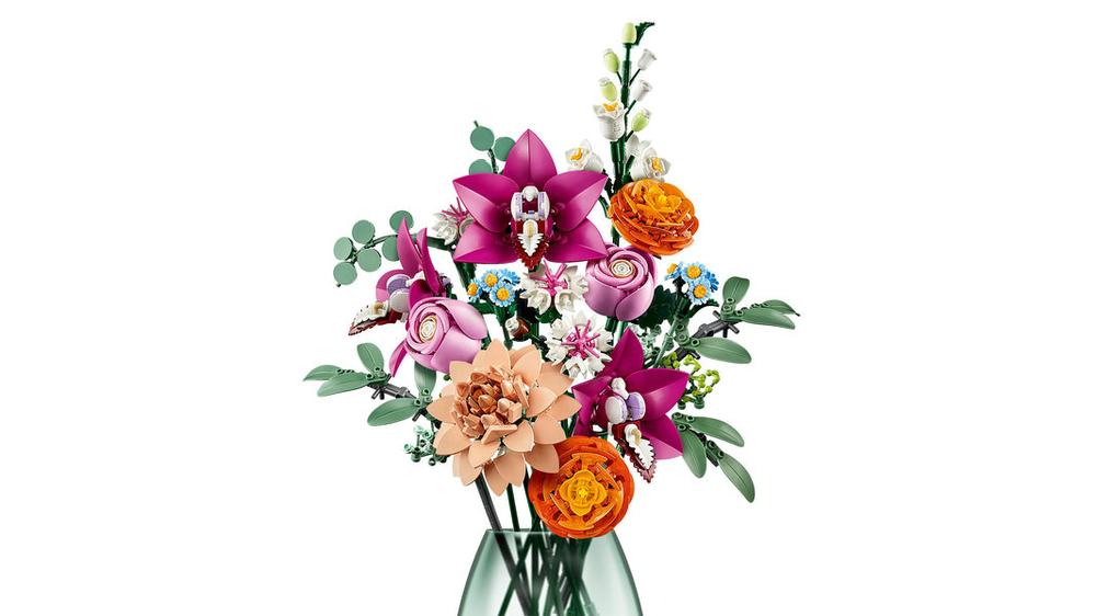 Lego ramo de flores fantasía en rosa
