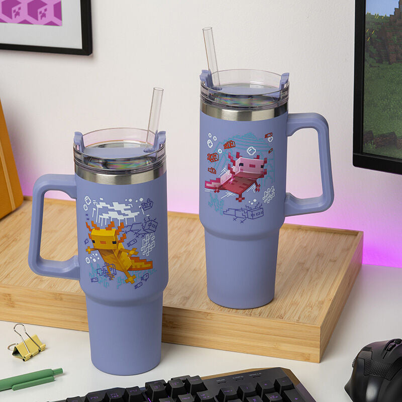 Vaso termo con pajita paladone minecraft