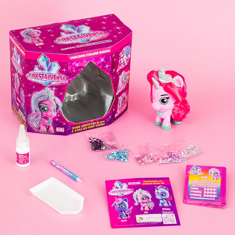 Figura unicornio crystalverse classic 1 unidad aleatoria
