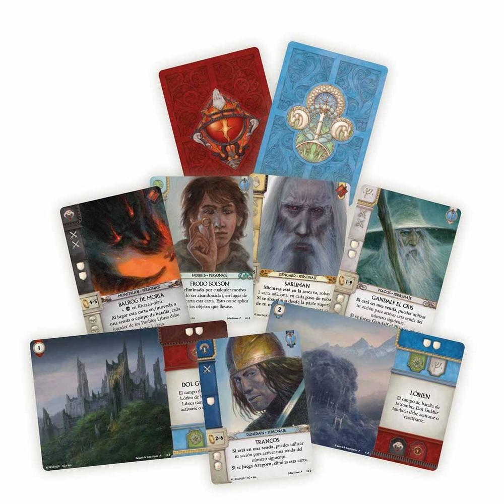 Juego de cartas guerra del anillo