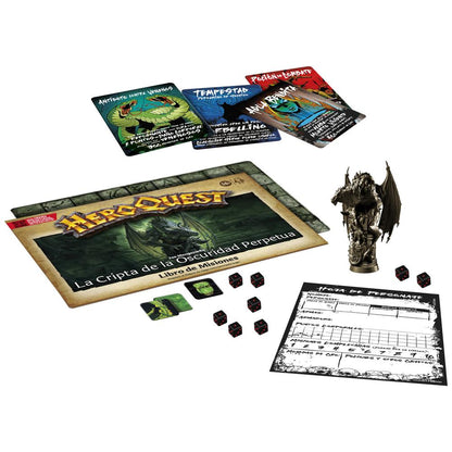 Expansion juego de mesa heroquest la cripta de la oscuridad perpetua