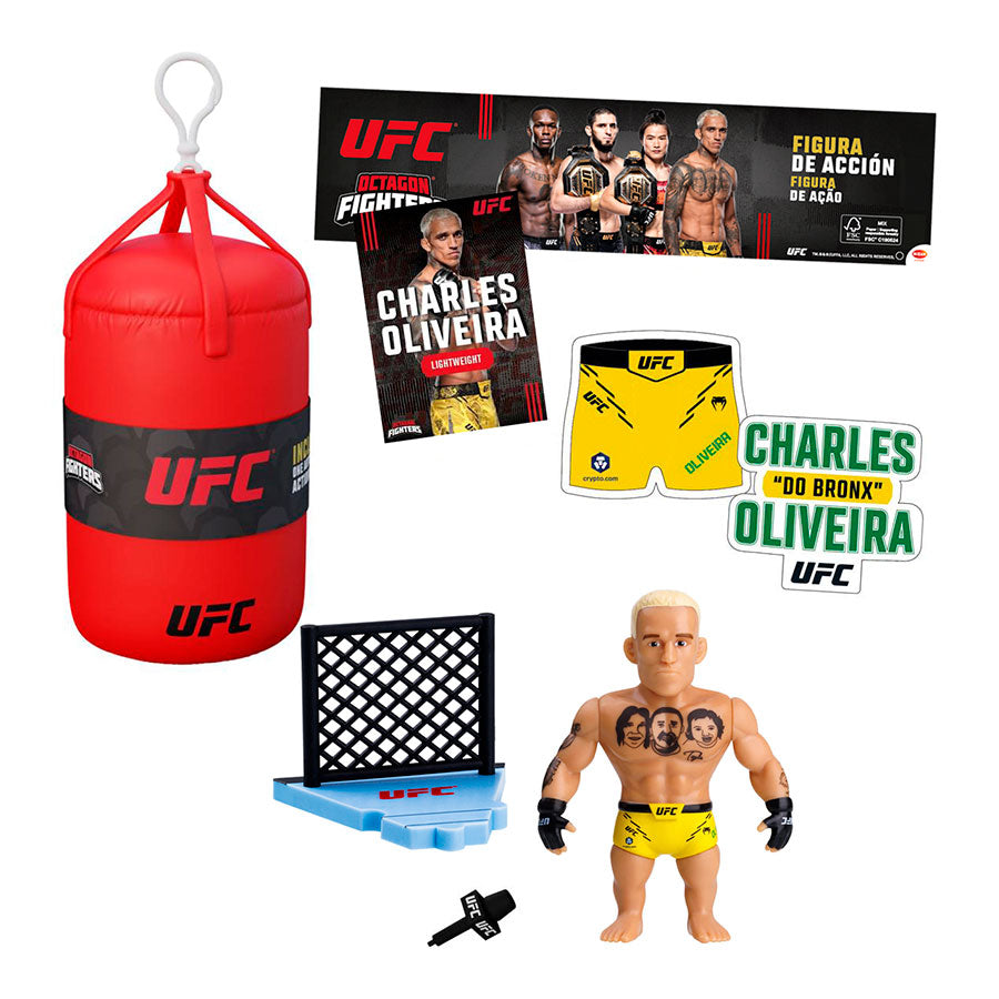 Ufc punching bag figura articulada 7 -5 cms + set lucha 1 unidad aleatoria