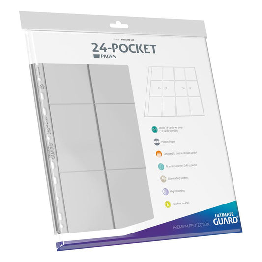 Carpeta transparente ultimate guard de 24 bolsillos y cuatro filas de páginas - carga lateral (10)