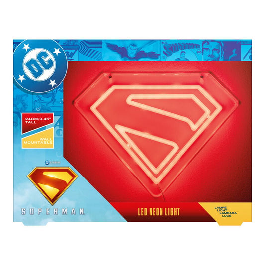 Luz de neón led para montaje en pared paladone superman