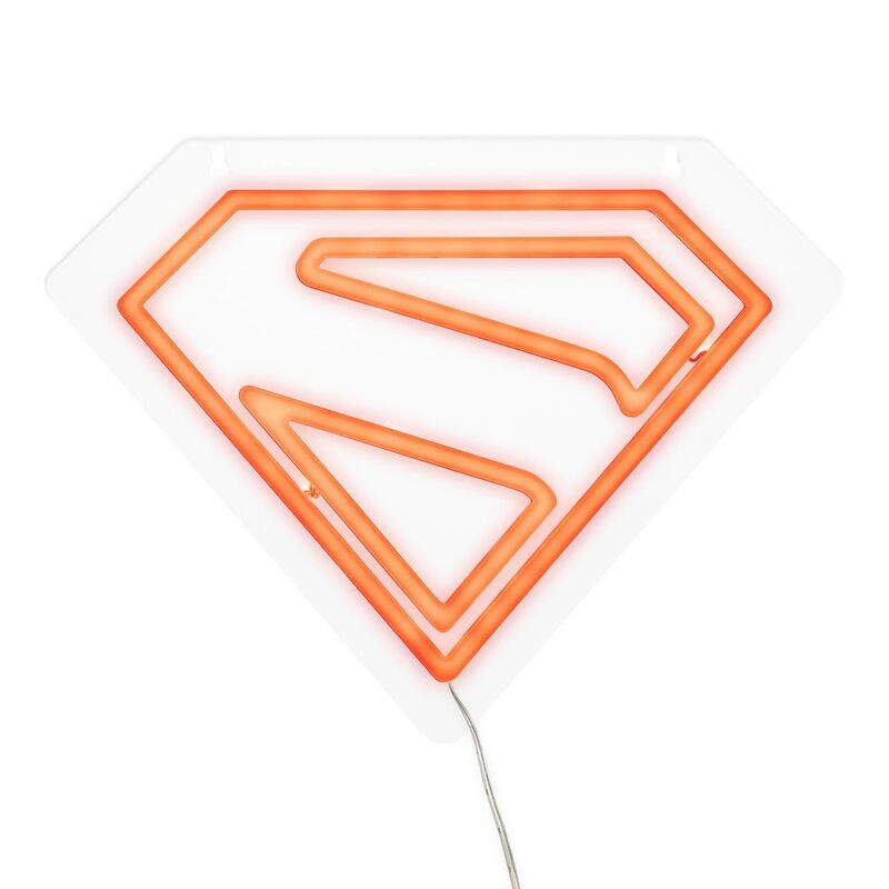 Luz de neón led para montaje en pared paladone superman