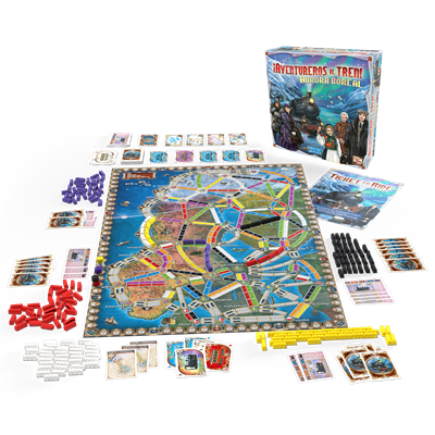Juego de mesa ¡aventureros al tren! aurora boreal