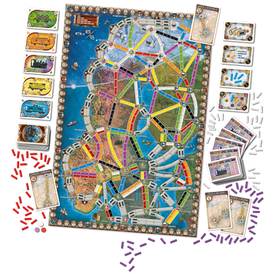 Juego de mesa ¡aventureros al tren! aurora boreal