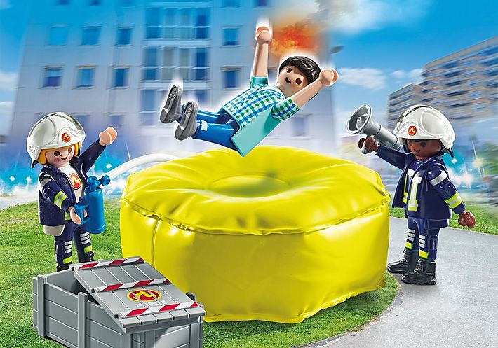 Playmobil bomberos con colchoneta