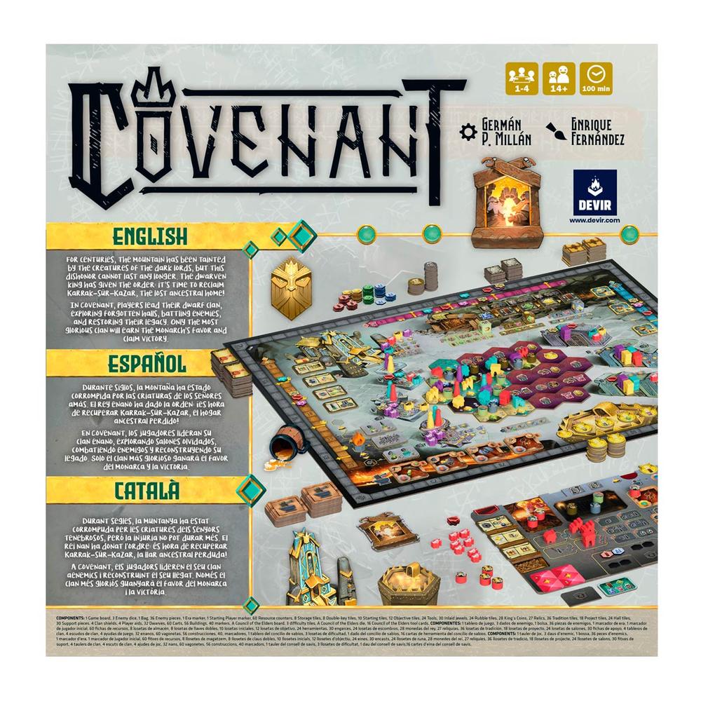 Juego de mesa covenant