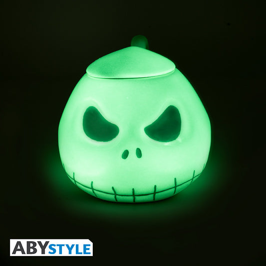 Taza abystyle pesadilla antes de navidad jack brilla en la oscuridad