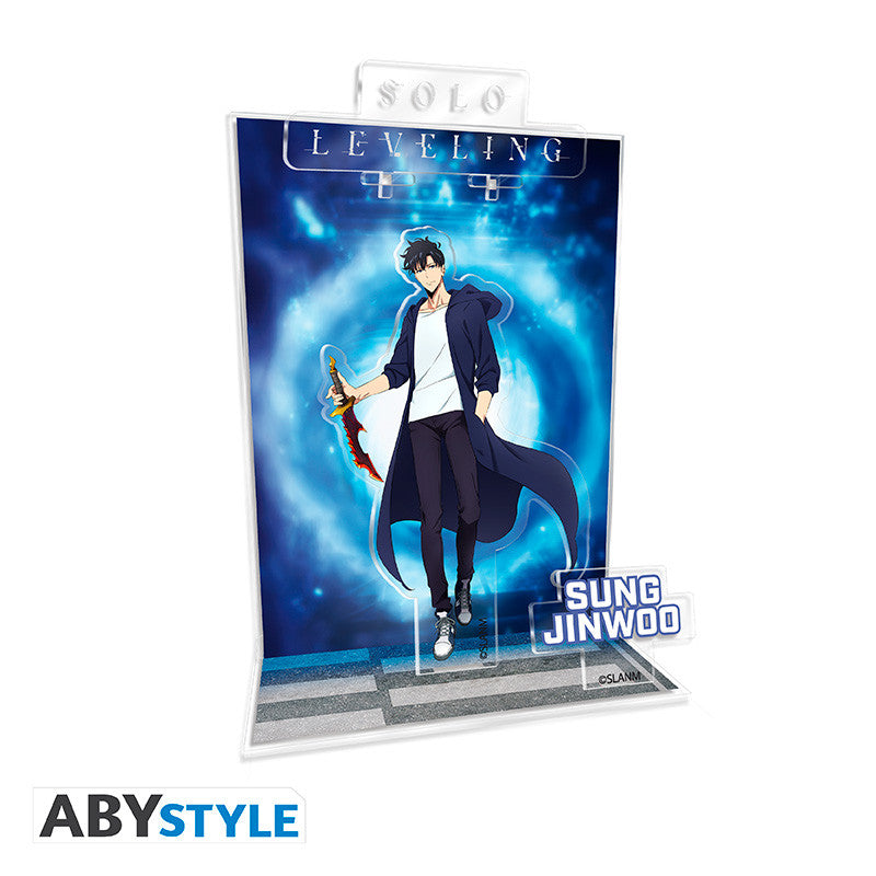 Figura acrílica solo leveling diorama jinwoo portal