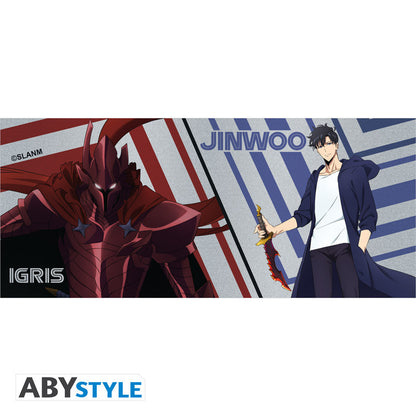 Taza abystyle solo leveling jinwoo e igris 320 ml