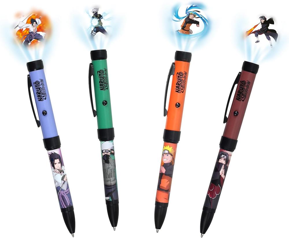 Boligrafos proyectores naruto shippuden 1 unidad aleatoria