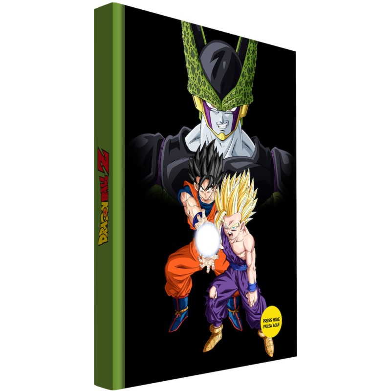 Libreta sd toys dragon ball z batalla final cell con luz