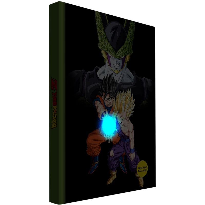 Libreta sd toys dragon ball z batalla final cell con luz