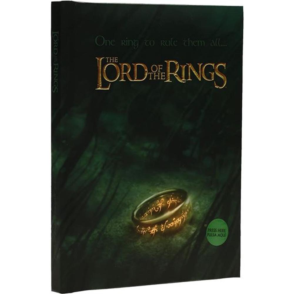 Libreta sd toys el señor de los anillos un anillo para gobernarlos a todos con luz