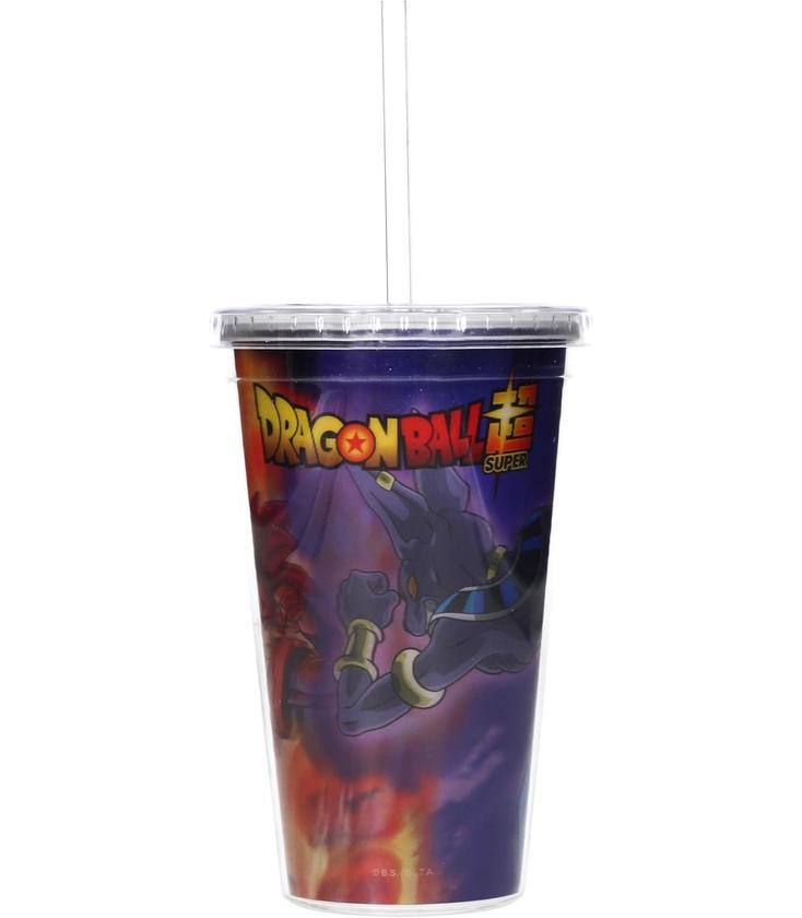 Vaso lenticular 3d dragon ball super battle of gods