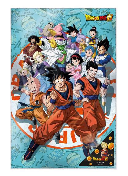 Poster 3d 58x38cm universe survival dragon ball super