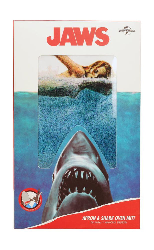 Poster tiburon delantal tiburon packaging carton