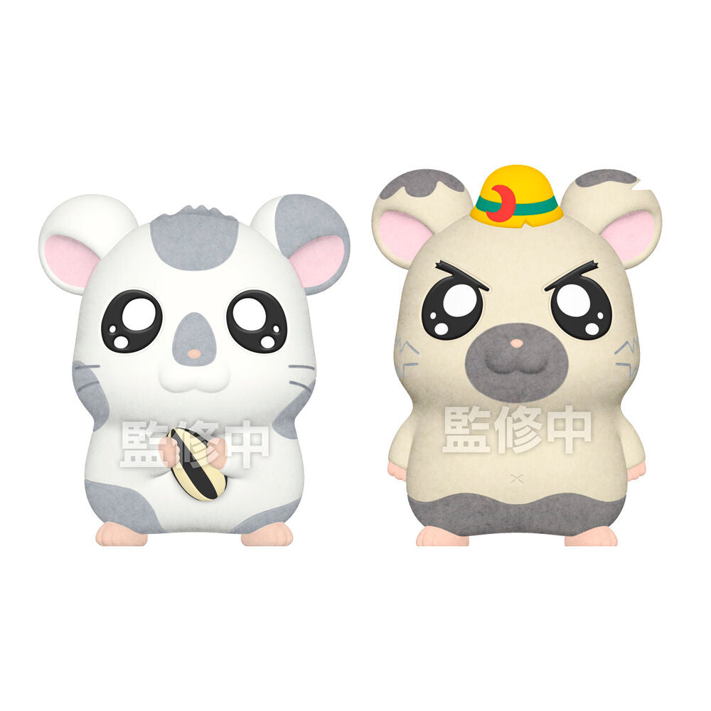 Hamtaro flocked doll 1 unidad aleatoria
