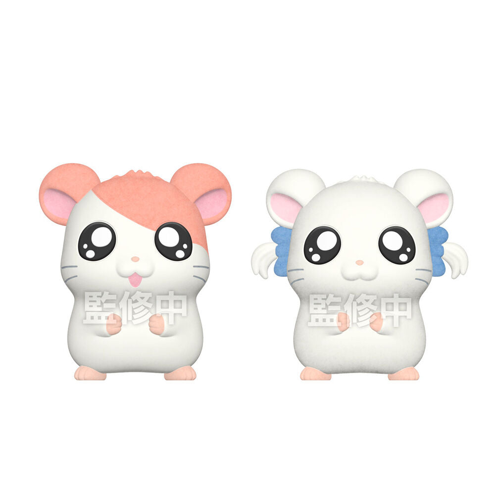 Hamtaro flocked doll 1 unidad aleatoria