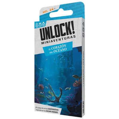 Juego de mesa unlock mini el corazón del océano