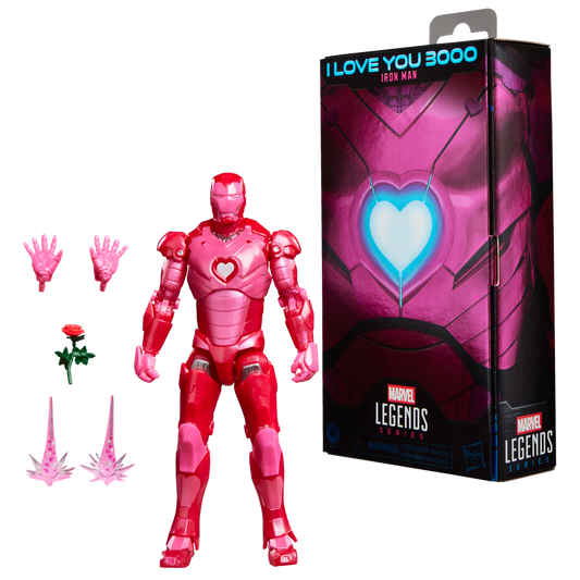 Figura hasbro marvel legends series i love you boo iron man