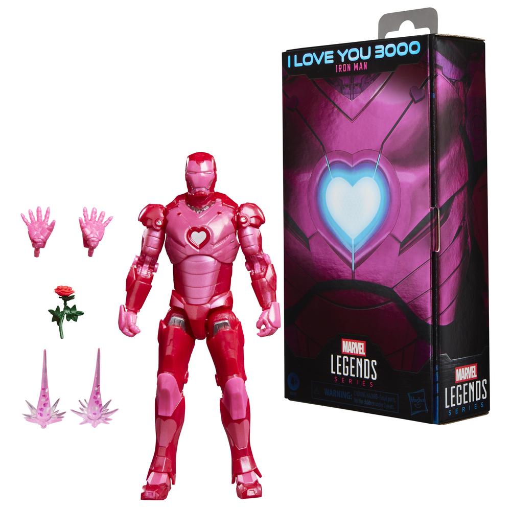 Figura hasbro marvel legends series i love you boo iron man