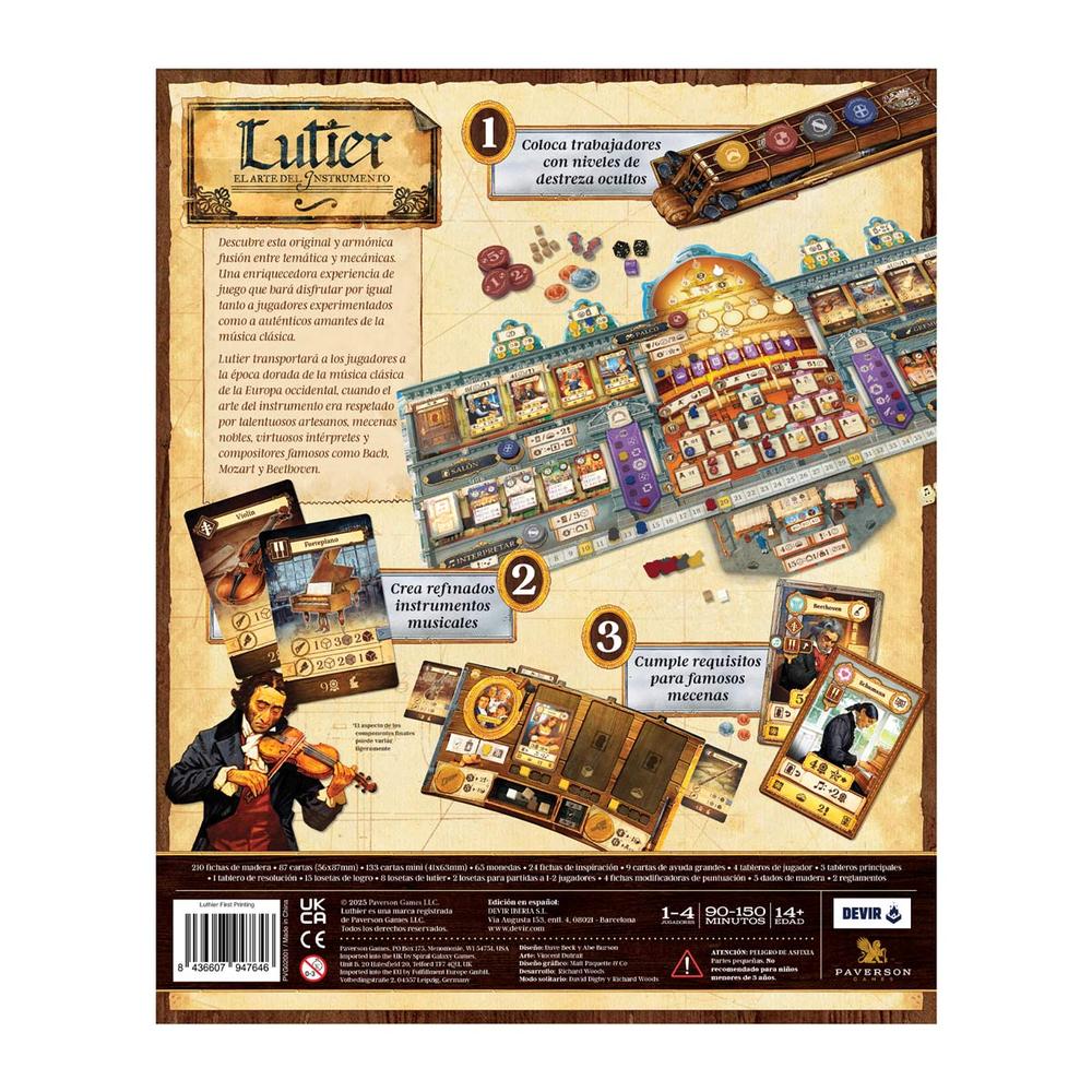 Juego de mesa lutier