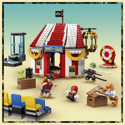 Lego one piece netflix carpa de circo de buggy