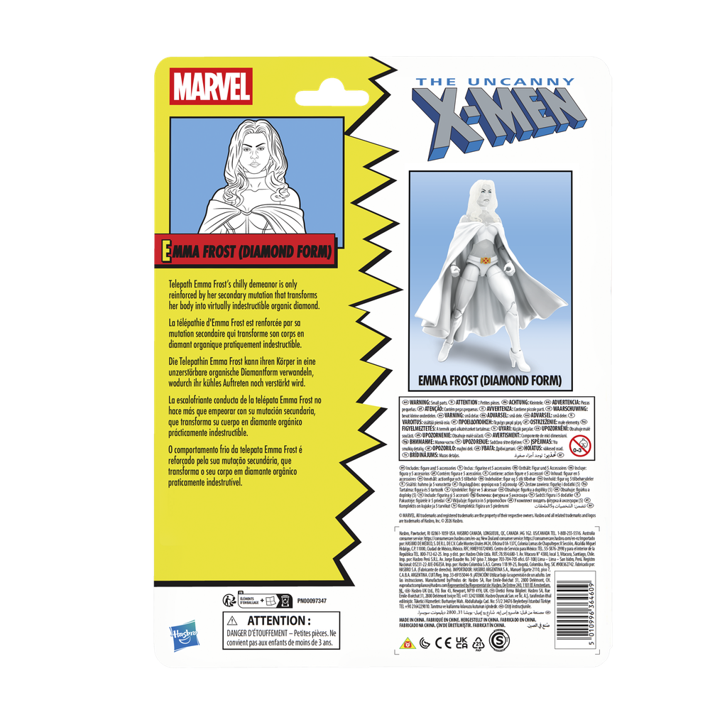 Figura hasbro marvel comics the uncanny x - men emma frost (diamond form)