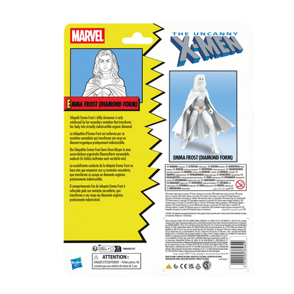 Figura hasbro marvel comics the uncanny x - men emma frost (diamond form)