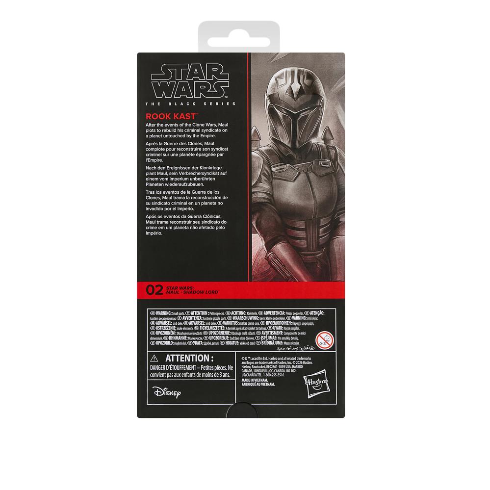 Figura hasbro star wars the black series maul -  shadow lord rook kast
