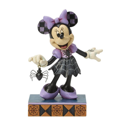 Figura enesco disney minnie con vestido de araña