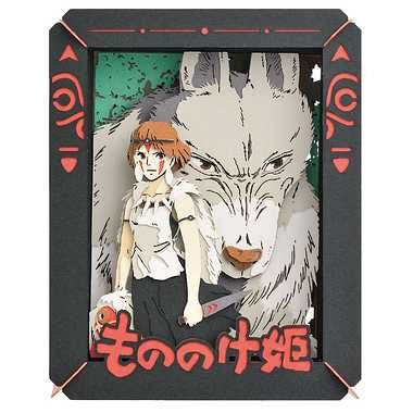 Princesa mononoke & san paper theater 10x8x4 cm la princesa mononoke