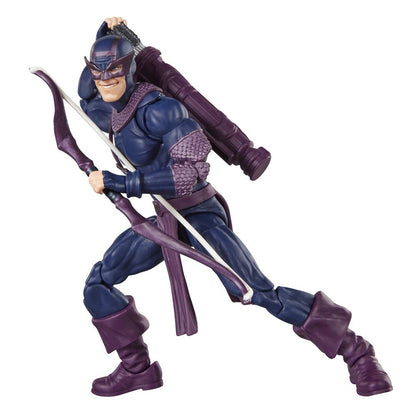 Figura hasbro marvel legends series build a figure marvel's box dark avengers hawkeye