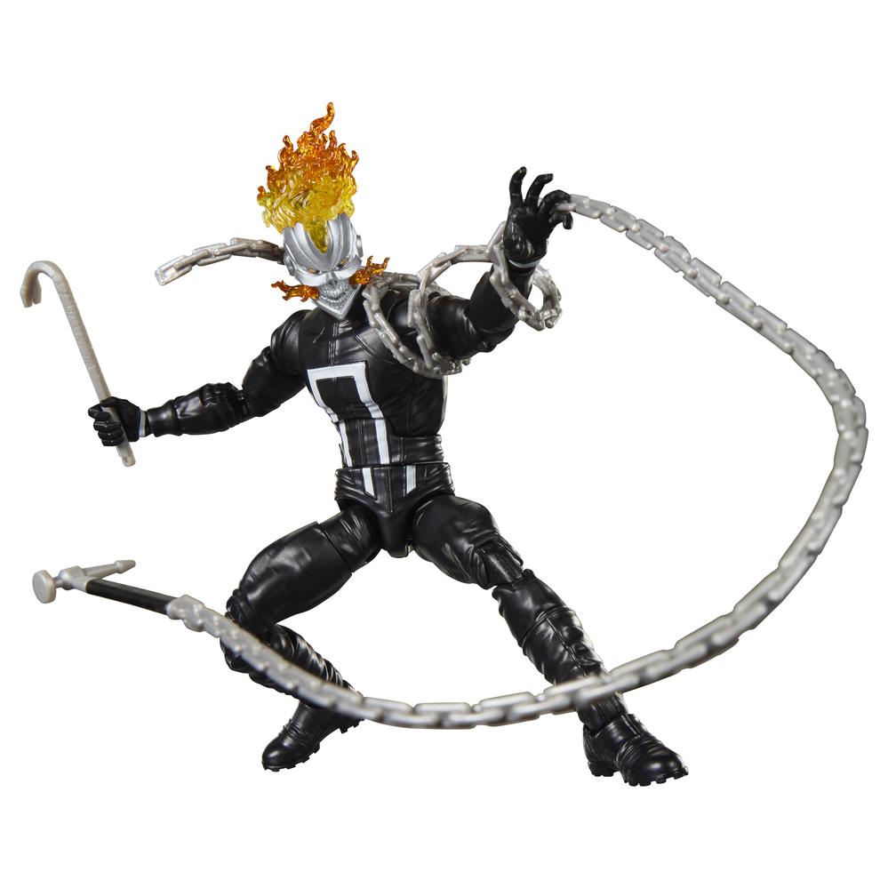 Figura hasbro marvel legends series build a figure marvel's box ghost rider (robbie reyes)