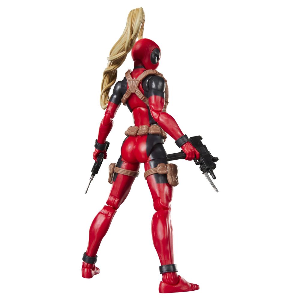 Figura hasbro marvel legends series build a figure marvel's box lady deadpool