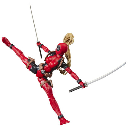 Figura hasbro marvel legends series build a figure marvel's box lady deadpool
